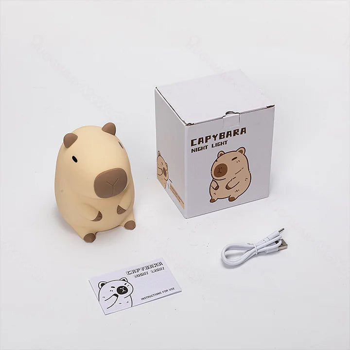 Squishy Capybara LED Night Light