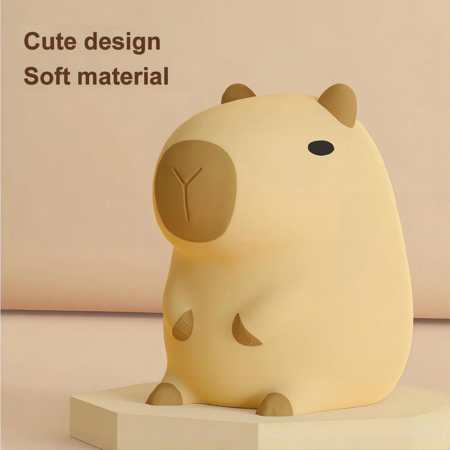 Squishy Capybara LED Night Light