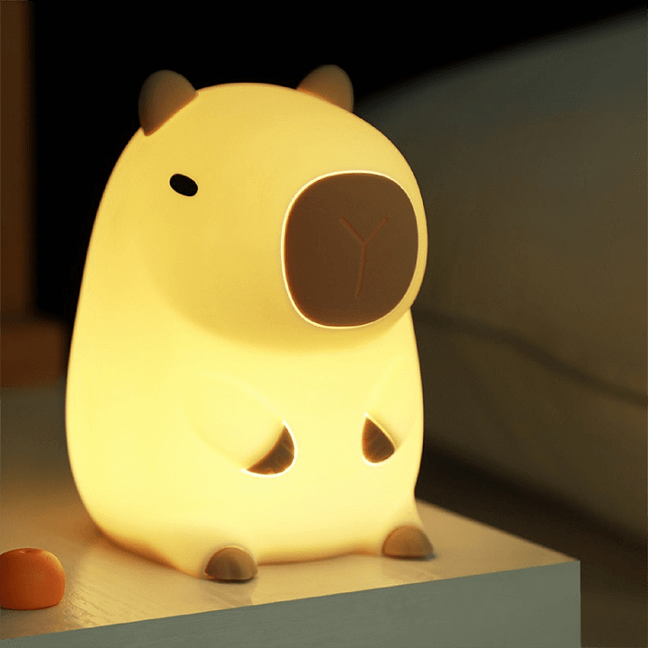 Squishy Capybara LED Night Light