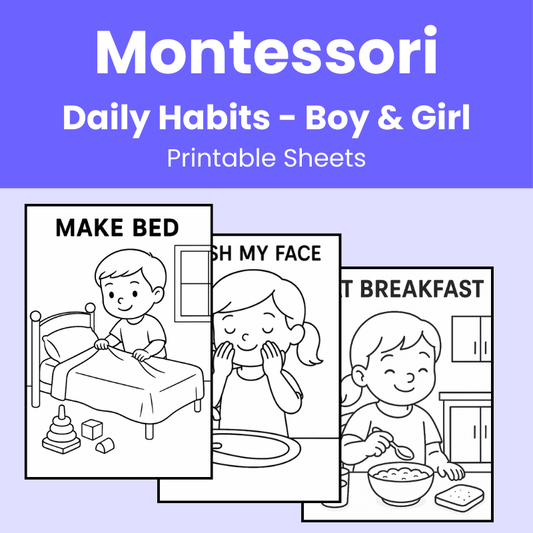 30 Montessori Daily Habits Sheets (PDF)