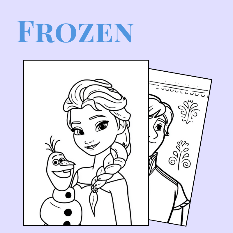 50 Frozen-Themed Tracing Sheets (PDF)