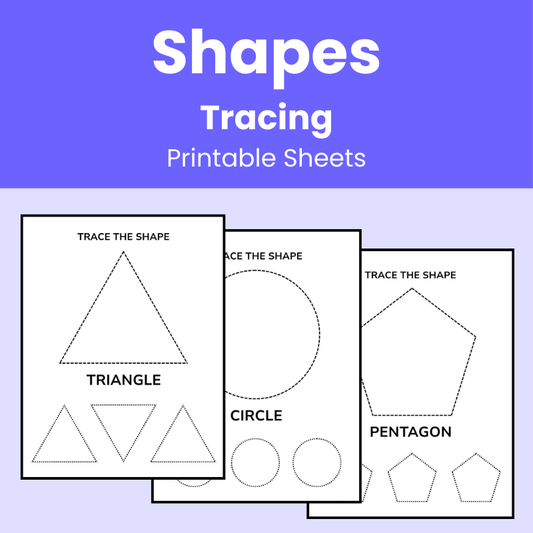 10 Shape Tracing Sheets (PDF)